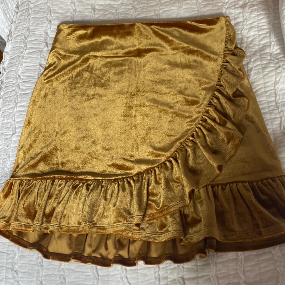 Forever 21 Velvet Mini Skirt